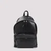 Saint Laurent Leather City Backpack Silver Hardware In Black