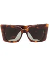 Saint Laurent Sl M119 Blaze Rectangular Sunglasses In Black