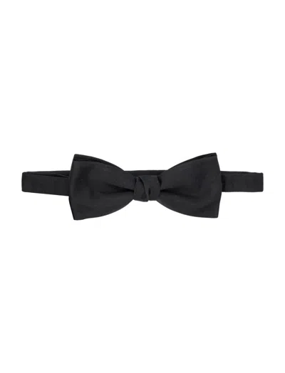 Saint Laurent Black Classic Bow Tie
