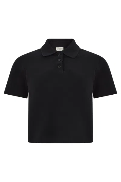 Saint Laurent Black Classic Polo Shirt For Everyday Comfort