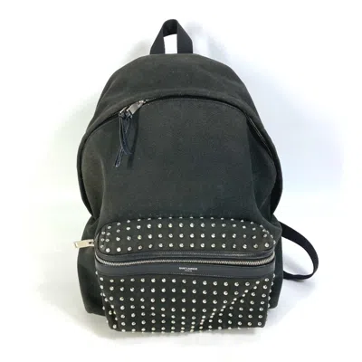 Pre-owned Saint Laurent Black Cloth Backpack ()