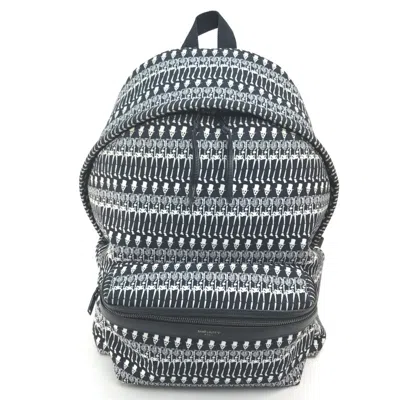 Pre-owned Saint Laurent Black Cloth Backpack ()