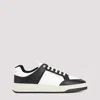 SAINT LAURENT BLACK COFFEE GRAINED LEATHER 61 SNEAKERS