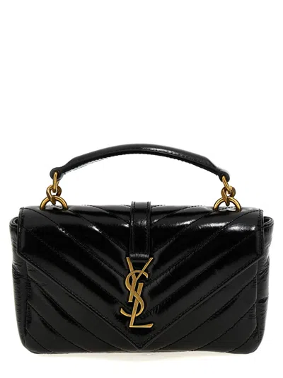 Saint Laurent Black College Mini Crossbody Bag