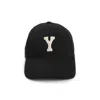 Saint Laurent Cotton 6 Panels Cap With Colle In Black