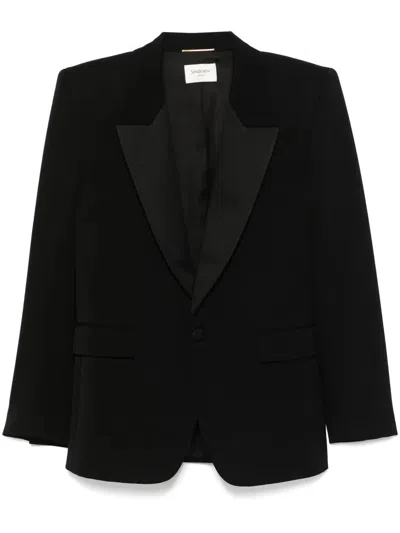 Saint Laurent Black Cotton Jacket