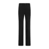 Saint Laurent Mid Rise Straight Jeans Women In Black