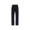 Saint Laurent Black Cotton Jeans Denim In Black
