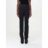 Saint Laurent Black Cotton Straight-leg Jeans
