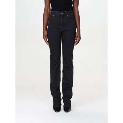 Saint Laurent Black Cotton Straight-leg Jeans