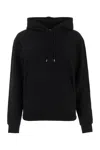 Saint Laurent Logo Hoodie In Black