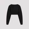 Saint Laurent Black Cotton Sweatshirt In Black