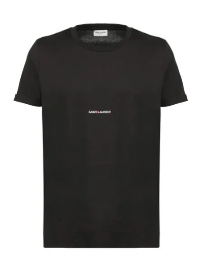 Saint Laurent Black Cotton T-shirt