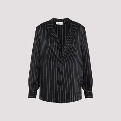 SAINT LAURENT BLACK CRAIE SILK SHIRT