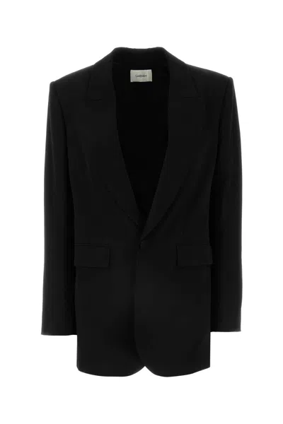 SAINT LAURENT SAINT LAURENT BLACK CREME BLAZER