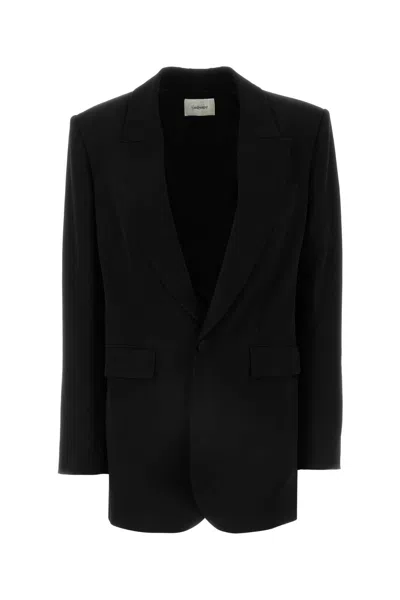 SAINT LAURENT BLACK CREME BLAZER