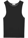 Saint Laurent Knit Top In Black