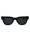 Saint Laurent Black-crystal-black Recycled Acetate Sunglasses In Black