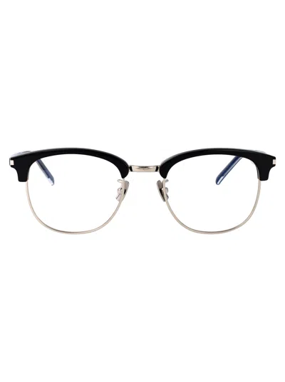 Saint Laurent Black-crystal-transparent Recycled Acetate Glasses