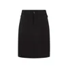 Saint Laurent Twill-weave Mini Skirt In Black