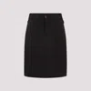 Saint Laurent Twill-weave Mini Skirt In Black
