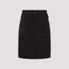 Saint Laurent Twill-weave Mini Skirt In Black