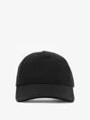 Saint Laurent Quilted Topstitching Adjustable Closure Hat In Black