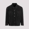 Saint Laurent Jeansjacke Im Distressed-look In Black