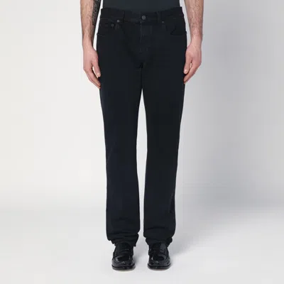 Saint Laurent Wide Jeans. In Black