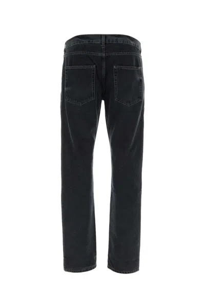 Saint Laurent Black Denim Jeans In Darkblueblack