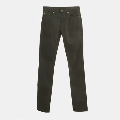 Pre-owned Saint Laurent Black Denim Slim Fit Jeans S Waist 30"