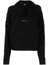 Saint Laurent Women's Cotton Hoodie In Black