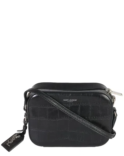 Pre-owned Saint Laurent Black Exotic Mini Camera Bag (authentic Pre-loved)