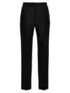 Saint Laurent Black Wool Trousers In Black