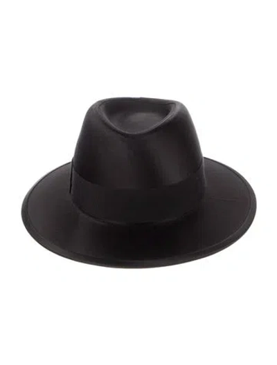 Pre-owned Saint Laurent Black Fedora