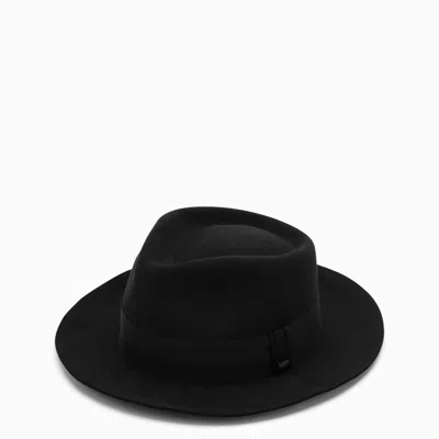 Saint Laurent Black Felt Hat