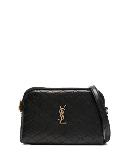 SAINT LAURENT BLACK GABY LEATHER CROSSBODY BAG