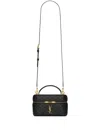 Saint Laurent Gaby Leather Shoulder Bag Strap In Black