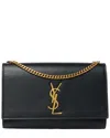 Saint Laurent Black Grain De Poudre Leather Kate Satchel (authentic Pre-loved)