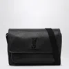 Saint Laurent Black Hammered Leather Handbag Messenger Niki