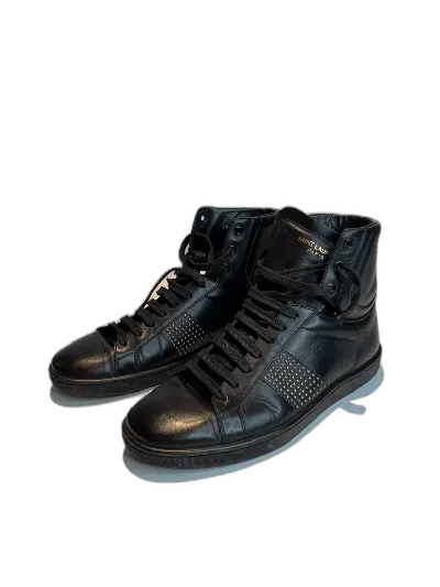 Pre-owned Saint Laurent Black High-top Sneakers By