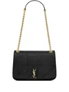 Saint Laurent Women Mini Jamie 4.3 Chain Bag In Lamb Leather In Black