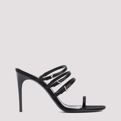 SAINT LAURENT BLACK JERRY 95 HEELS