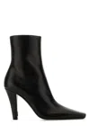 Saint Laurent Logo Boots In Black