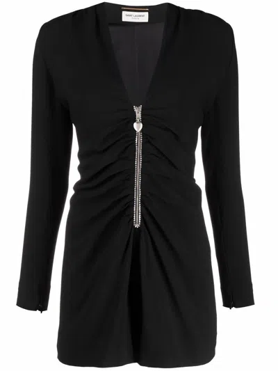 Saint Laurent Black Jumpsuit For Women: Sleek And Stylish For Fw22