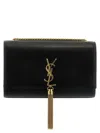 Saint Laurent Kate Tassel Medium Leather Shoulder Bag In Black