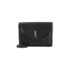 Saint Laurent Ysl Large Pouch On Strap In Black