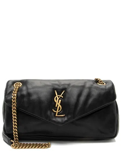 Saint Laurent Black Lambskin Calypso Small Shoulder Bag (authentic Pre-loved)