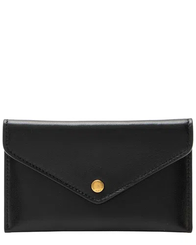 Pre-owned Saint Laurent Black Lambskin Card Case (authentic Pre-loved)