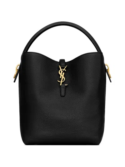 SAINT LAURENT WOMEN BLACK LE 37 SUPPLE HOBO